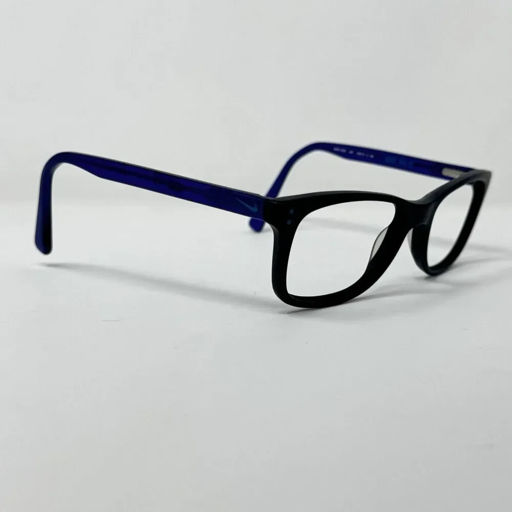 Nike 5538 403 Black Blue Eyeglass Frames 49-17-135